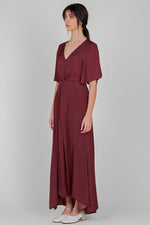 Wine Country Dress in Burgundy