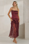 Wyona Dress in Wine