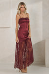 Wyona Dress in Wine