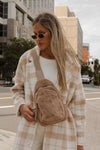 Ace Sling Handbag in Taupe