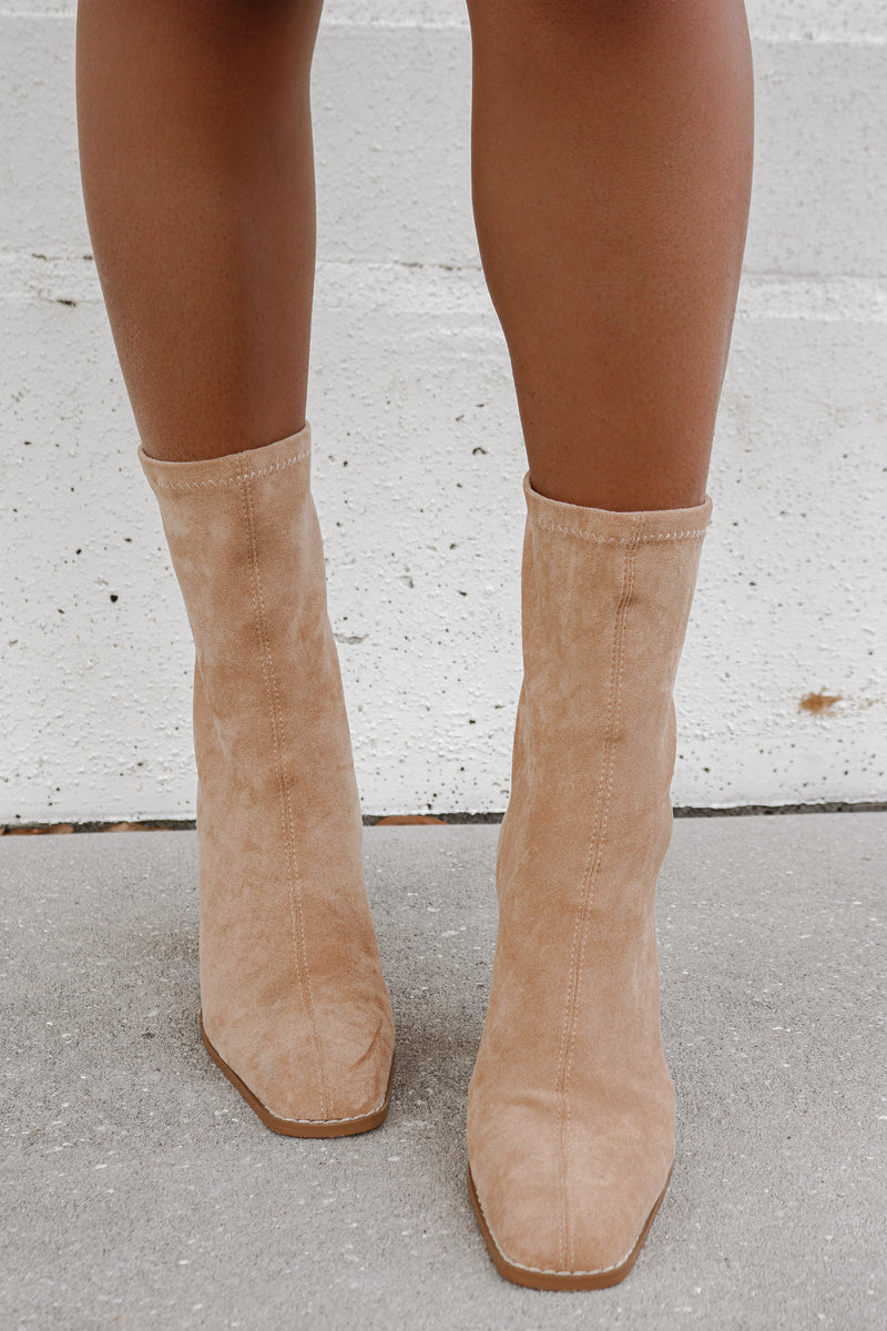 Camille Boot in Beige