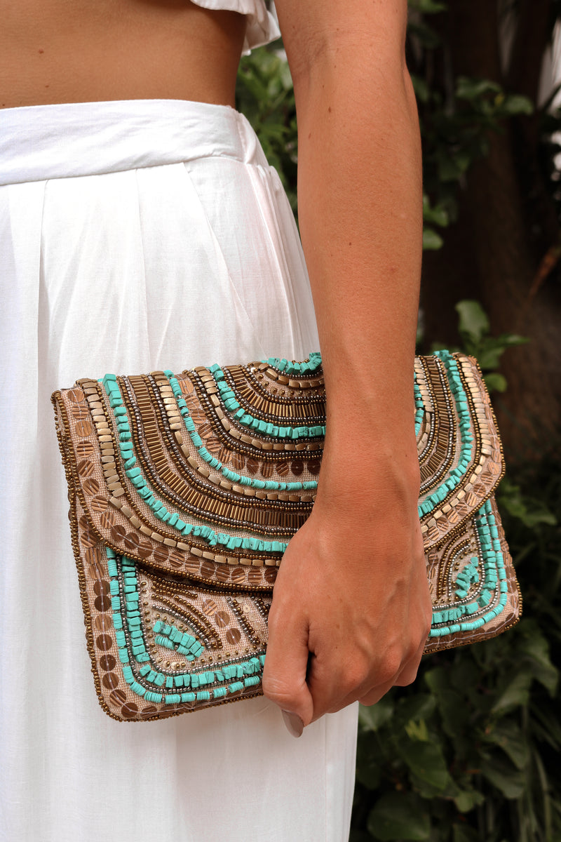Gypsy Handbag in Turquoise