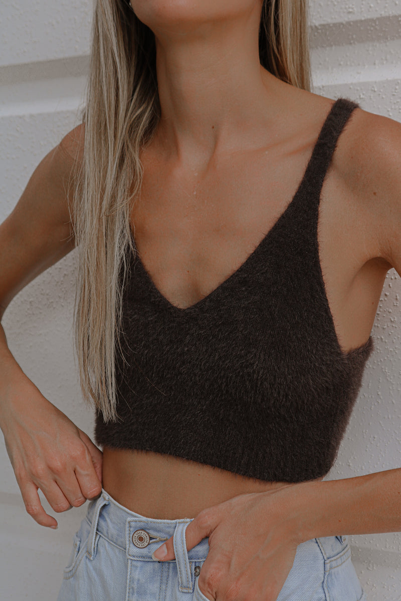 Noelia Top in Espresso