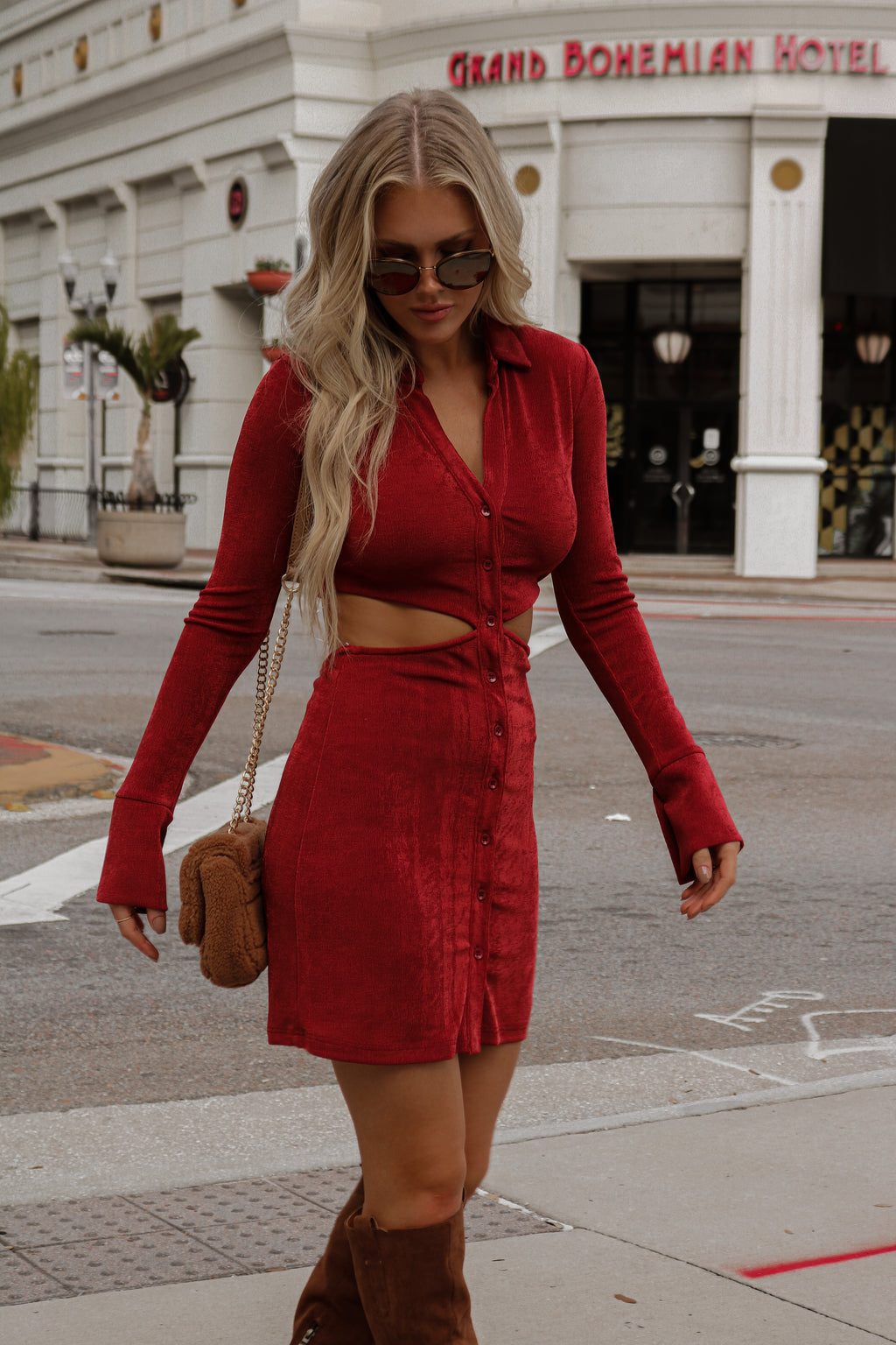 Open Mind Dress in Scarlet