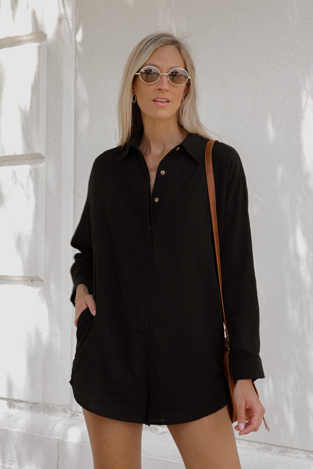 Relaxation Romper in Black