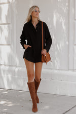 Relaxation Romper in Black