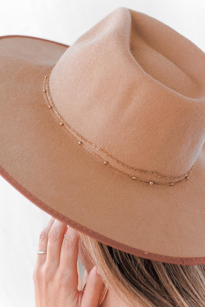 Keaton Hat in Camel - Lauren Nicole