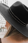 Keaton Hat in Black - Lauren Nicole